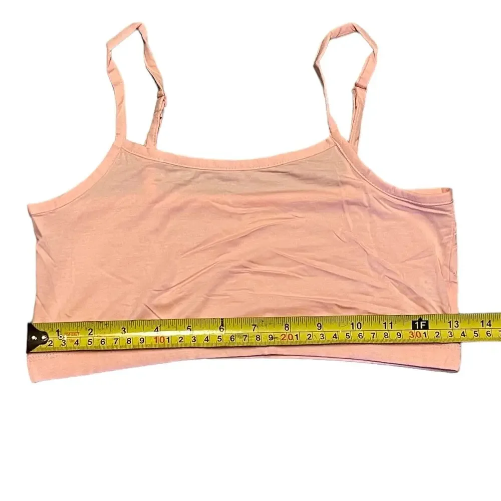 Pink Girls Crop Top Tank Size X-Large